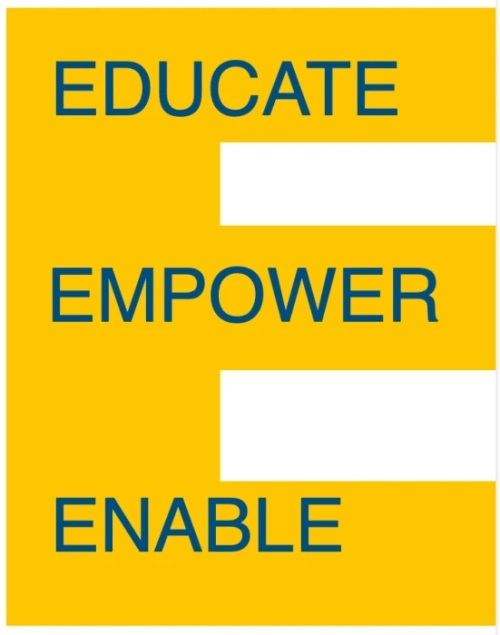 educate-empower-enable-on gold